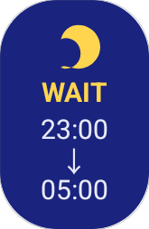 1×1 ウィジェット WAIT 状態